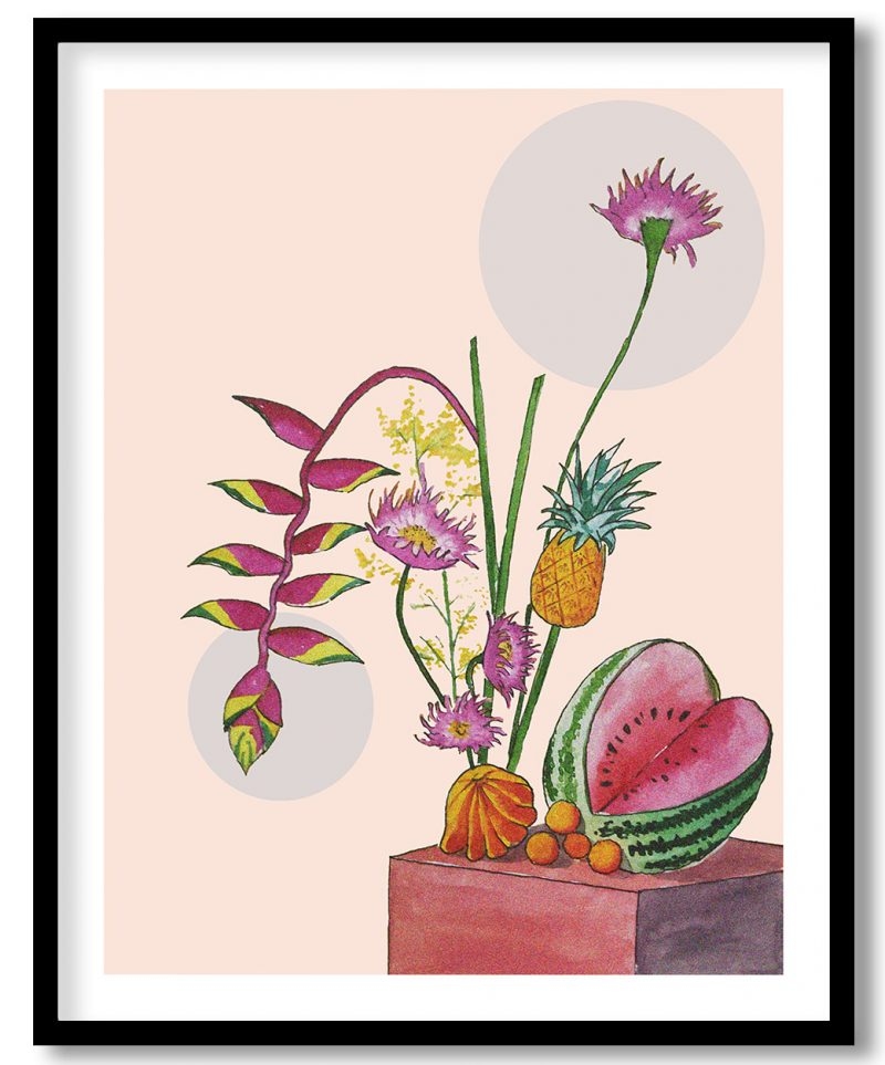 Abstract minimalistic botanical plants