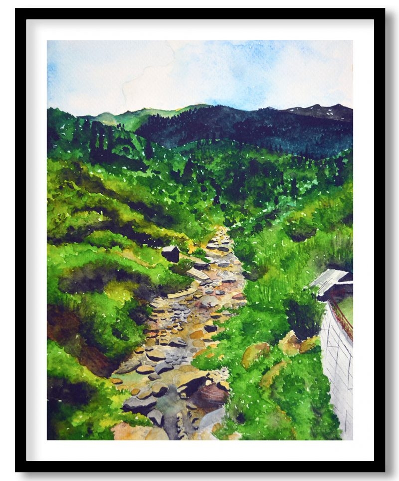 Kasol landscape painting