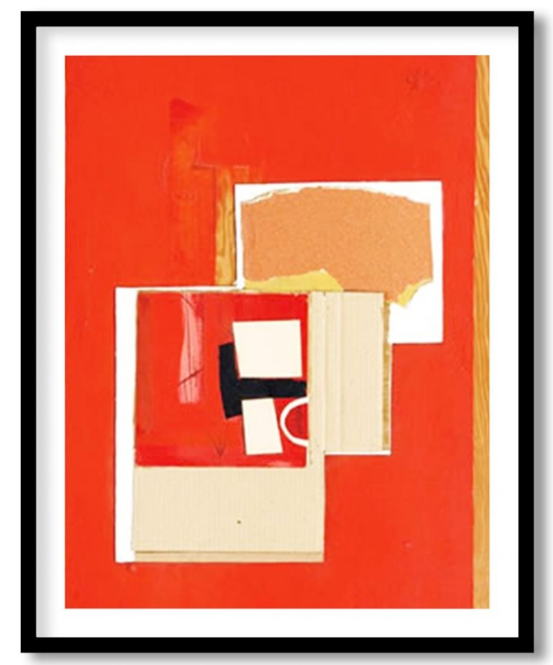 Composition in red by Fernando Garcia ponce (1985)