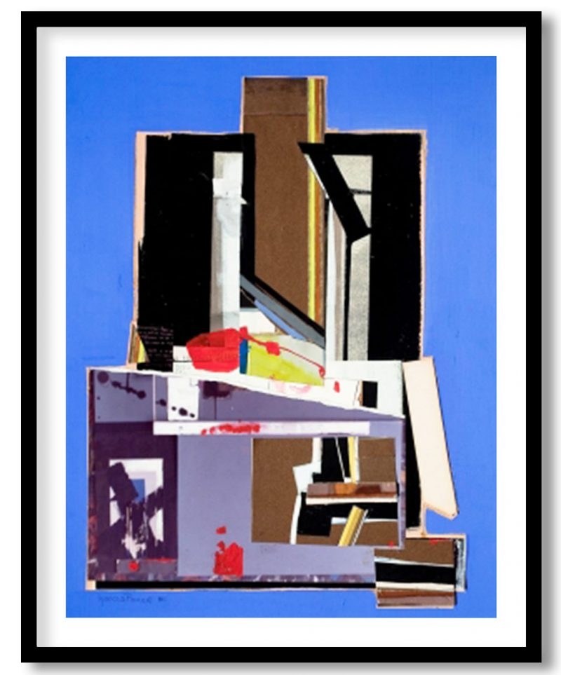 Composition on indigo blue by Fernando Garcia ponce (1970)