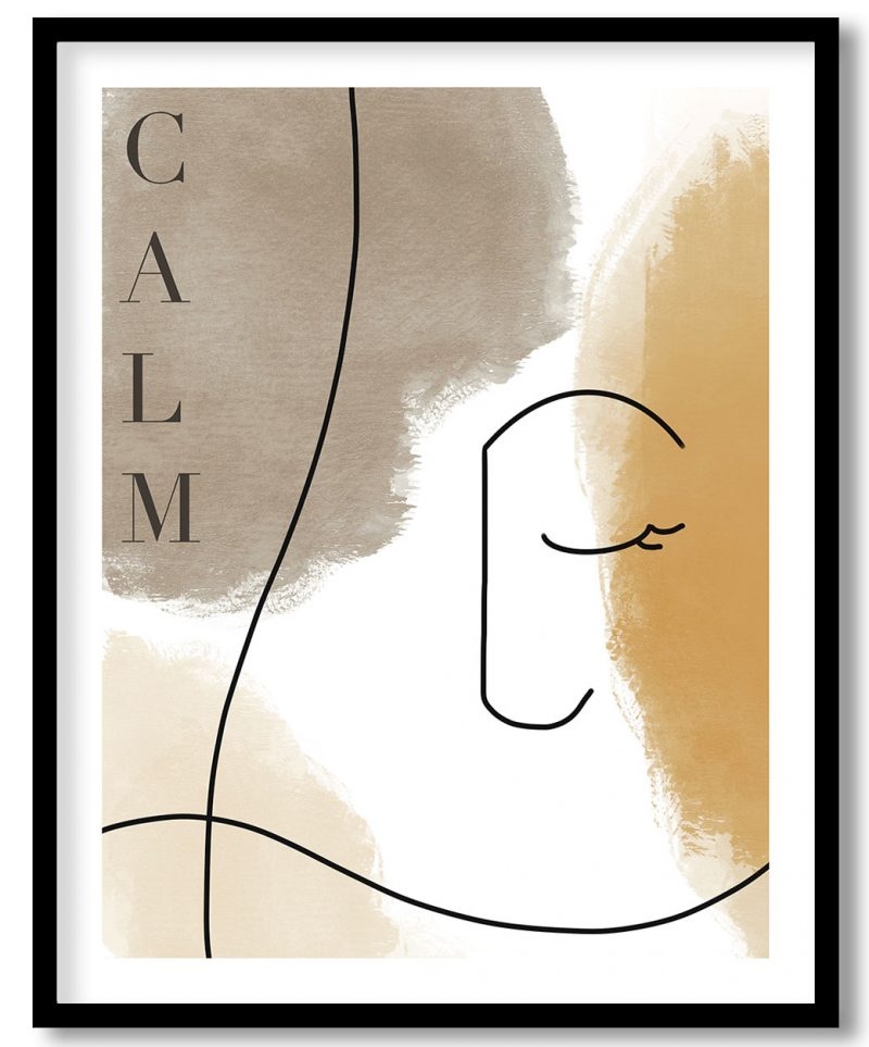 Hushed blanched minimalistic abstract