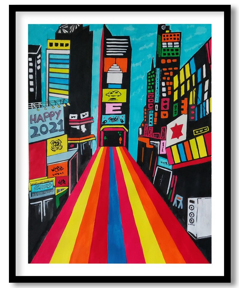 Pop architecture cityscape