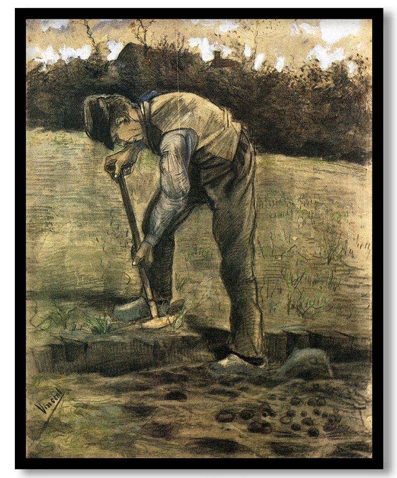 A digger by Vincent van Gogh (1881)