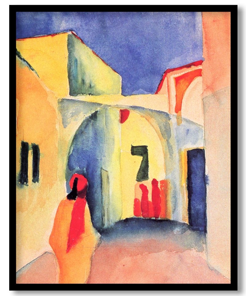 A glance down an alley by August Macke