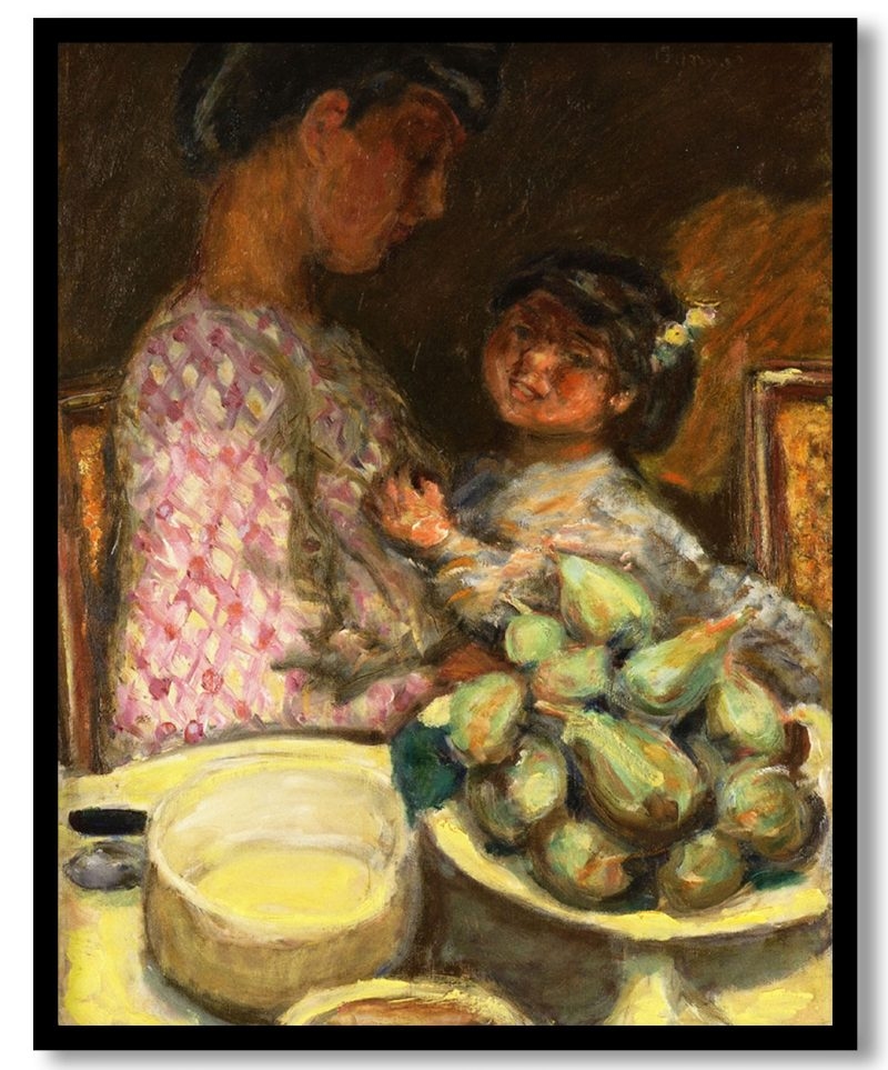 A plate of figs by Pierre Bonnard (1921)