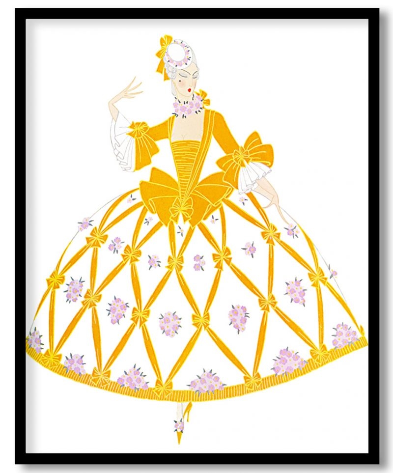 A queen, the woman & the devil by Erte