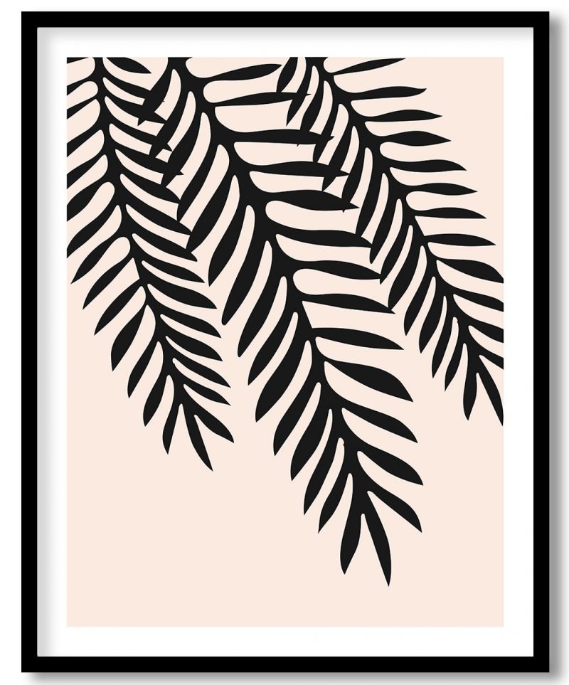 Abstract silhouette dilated lux fern #252