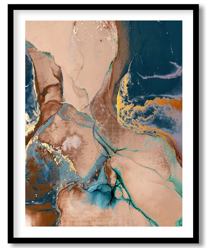 Modern fluid prismatic abstract