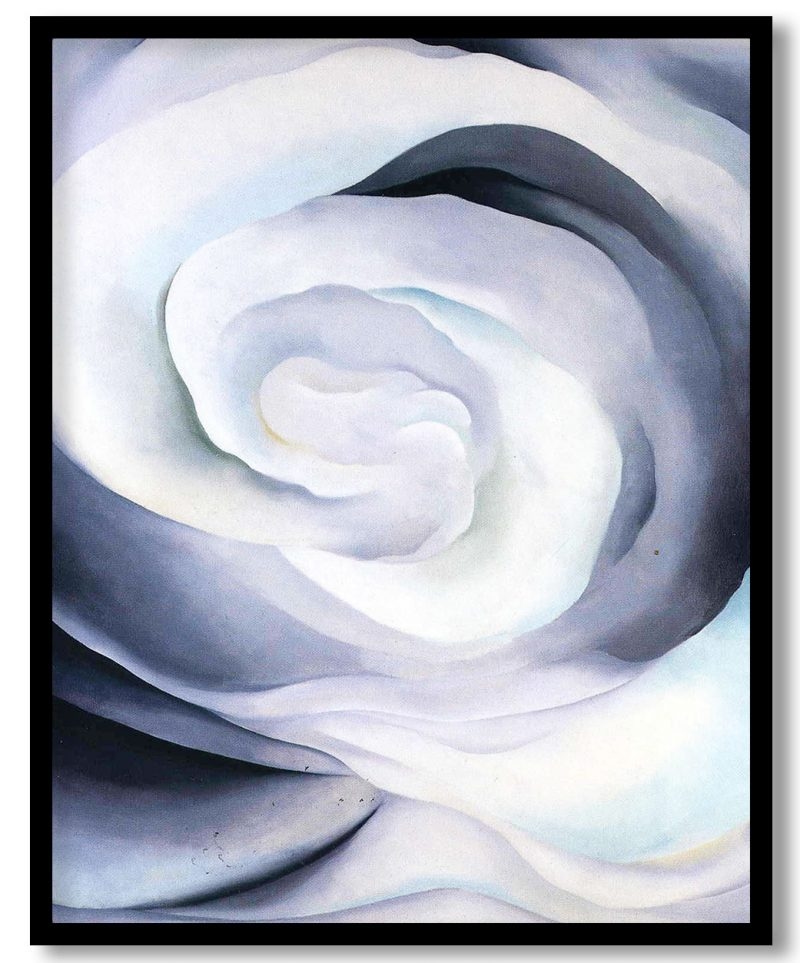 Abstraction white rose by Georgia O Keeffe (1927)