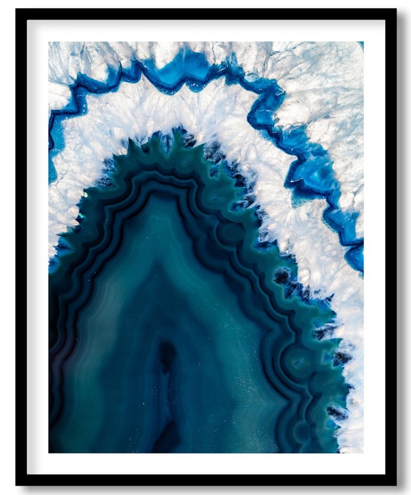 Cross section blue brazilian geode