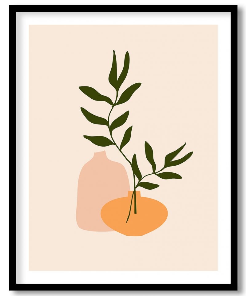 Abstract boho nordic scandinavian