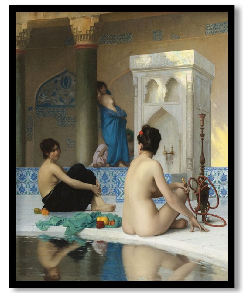 After the bath by Jean Leon Gerome