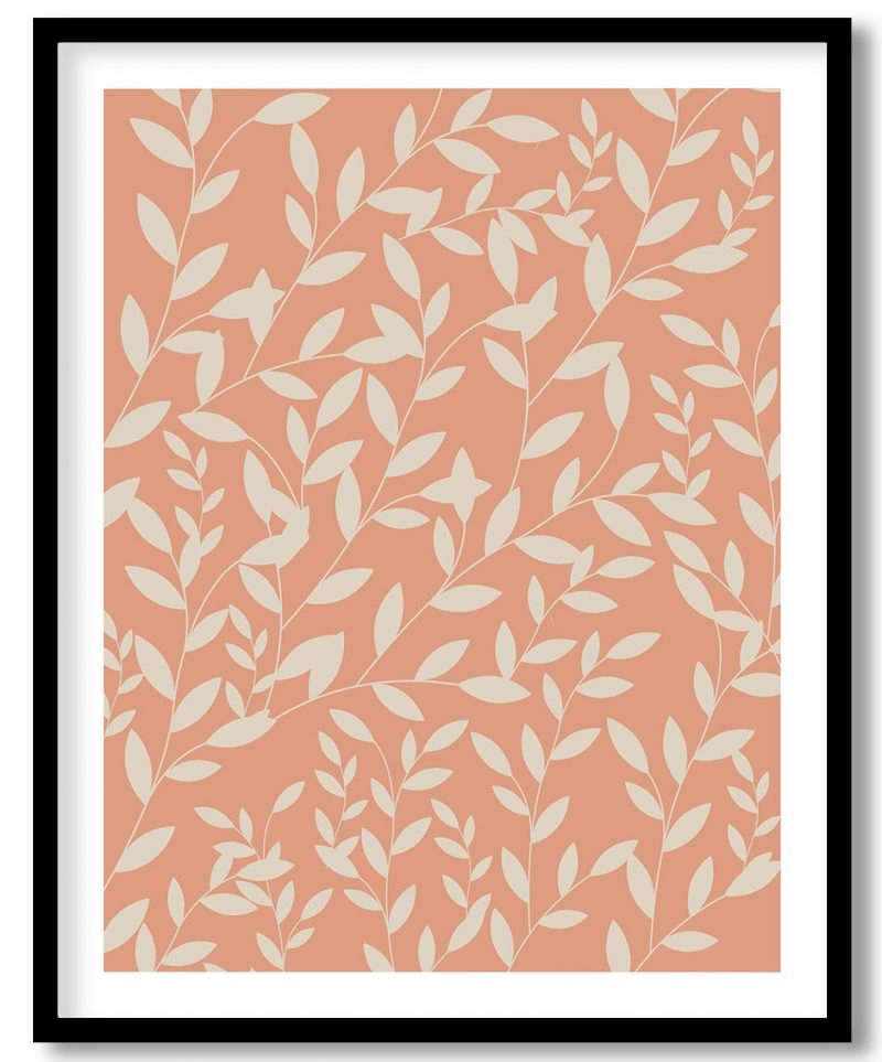 Scandinavian textured botanical plant