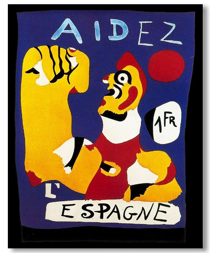 Aidez l espagne (help spain) by Joan miro (1937)