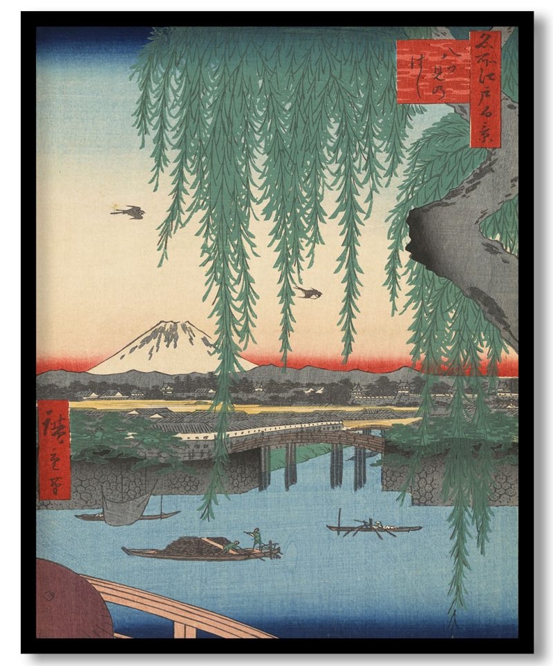 Yatsumi bridge by Hiroshige (1857)