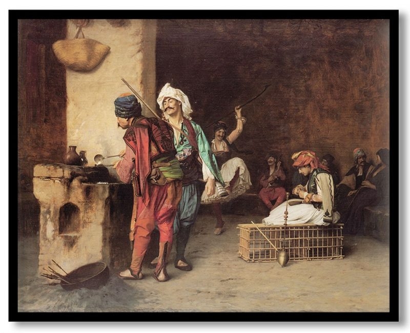 A cafe in cairo by Jean Leon Gerome ()