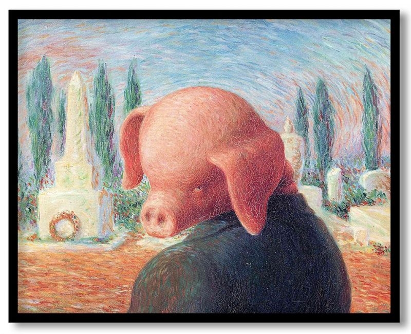 A stroke of luck by Rene Magritte (1948)