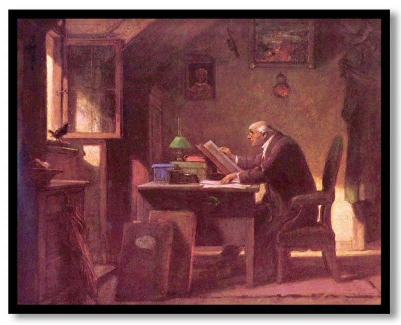 A visit by Carl Spitzweg (1850)