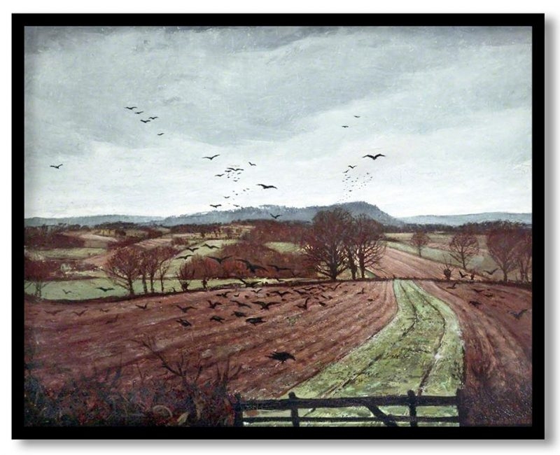 A winter landscape by C. R. W. Nevinson (1926)