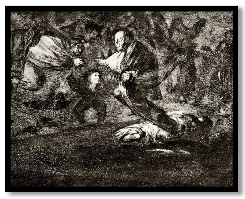 Absurdity funeral by Francisco Goya (1816-1823)