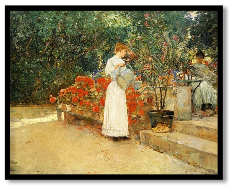 After breakfast by Childe Hassam (1890)