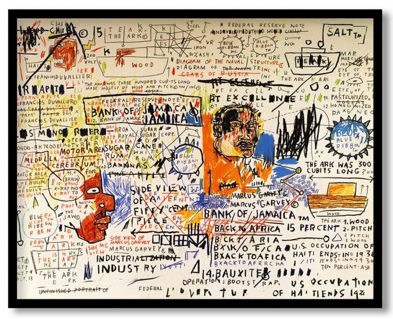 50 cent piece by Jean Michel Basquiat (1983)
