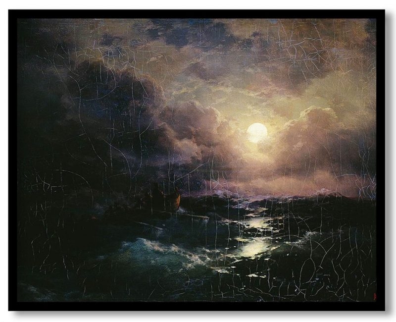 After the storm. moonrise by Ivan Aivazovsky (1894)