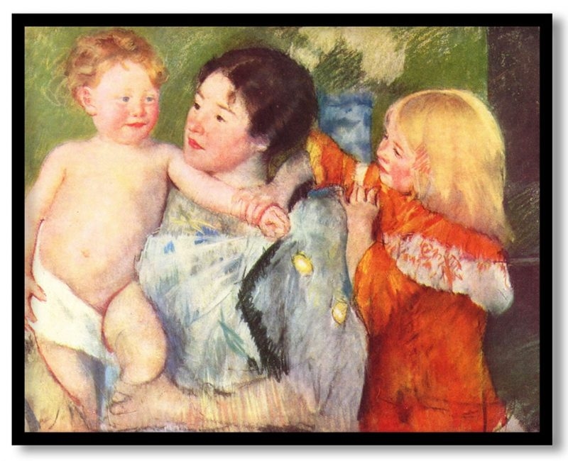 After the bath by Mary Cassatt (1901)