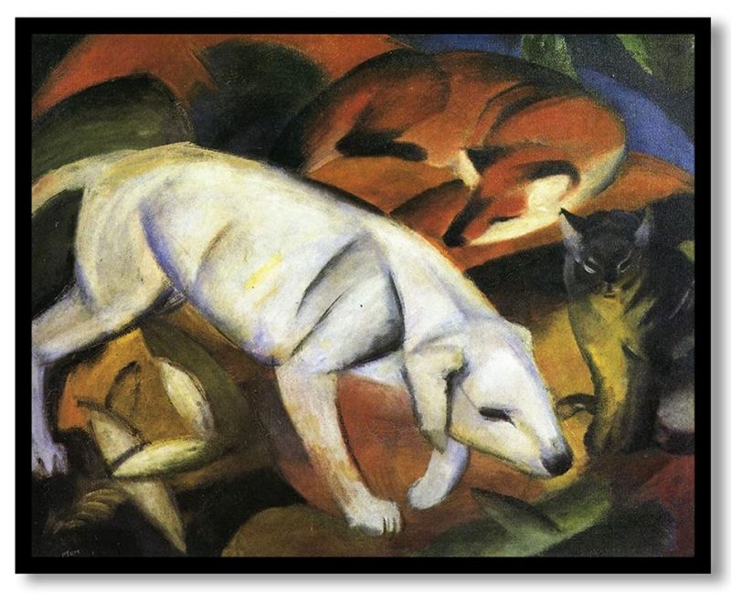 A dog by Franz Marc (1912)