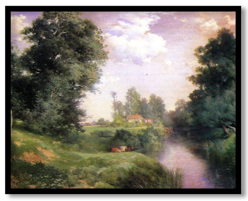 A long island river by Thomas Moran (1908)