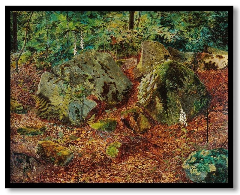 A mossy glen by John Atkinson Grimshaw (Unknown)
