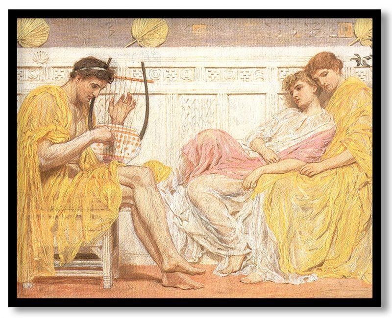A musician by Albert Joseph Moore (1867)