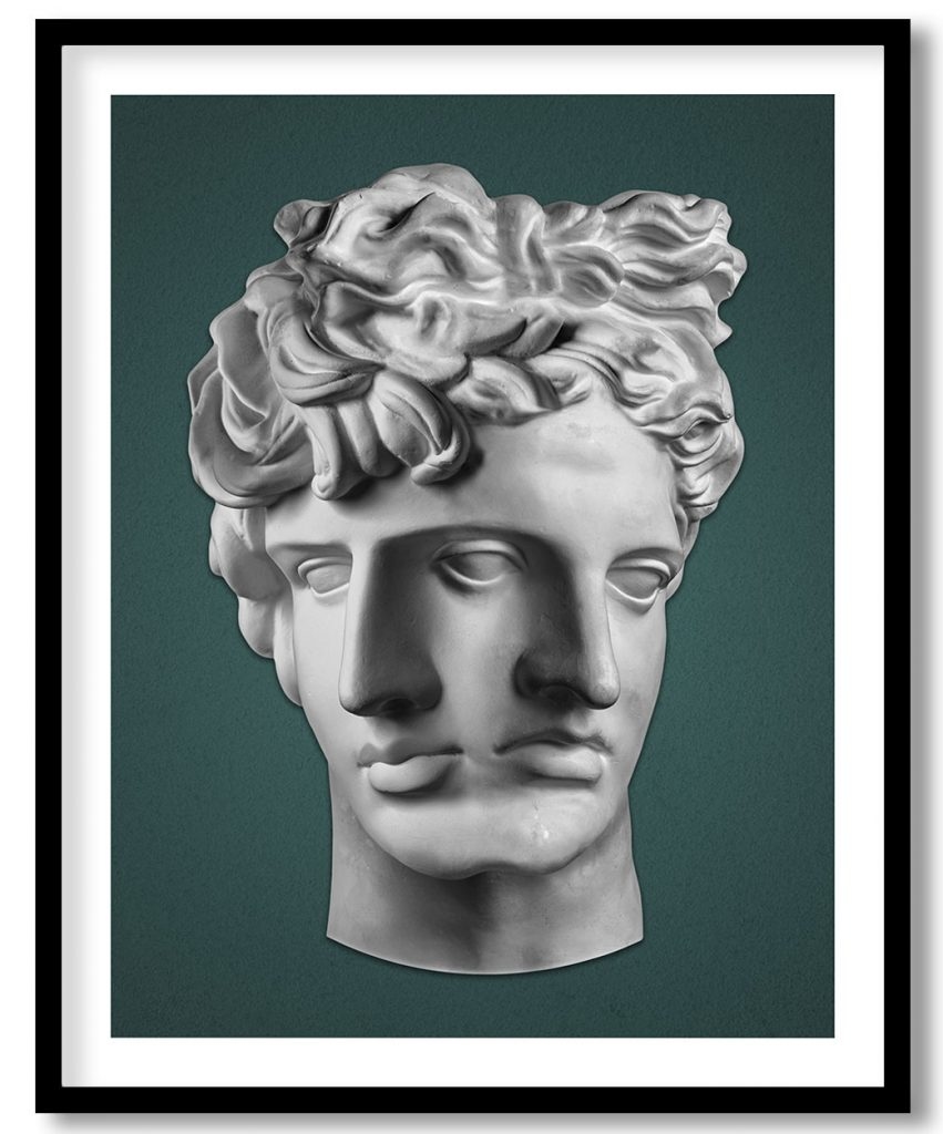 Abstract roman sculpture figures