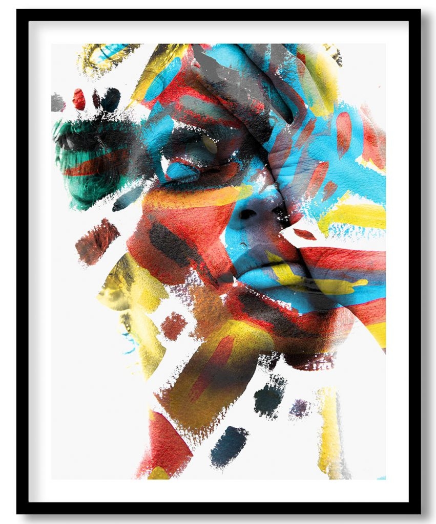 Abstract human chromatic figure