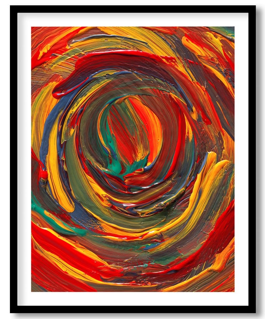 Abstract brushstrokes meridian