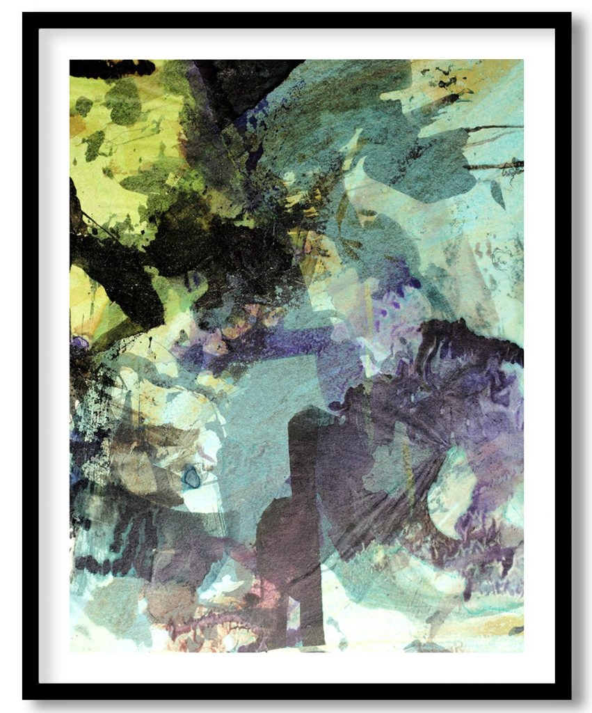 Abstruse green vivid painting