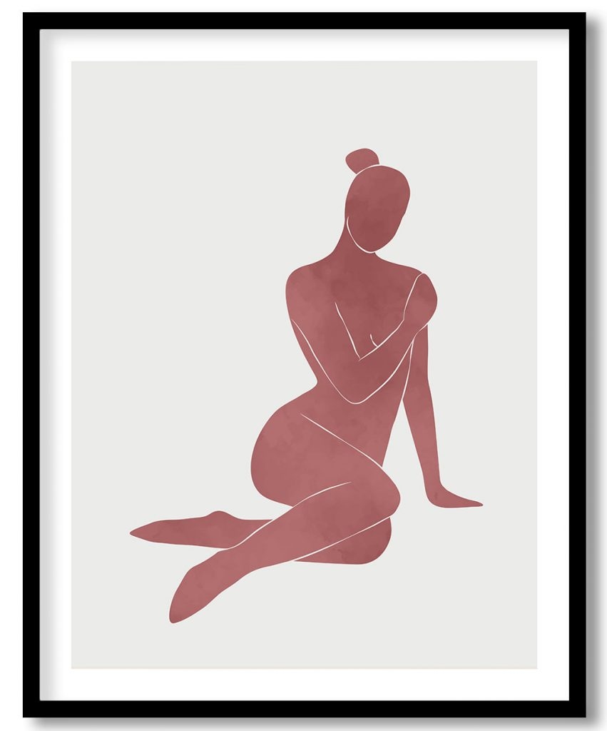 Woman in sexy  lying position