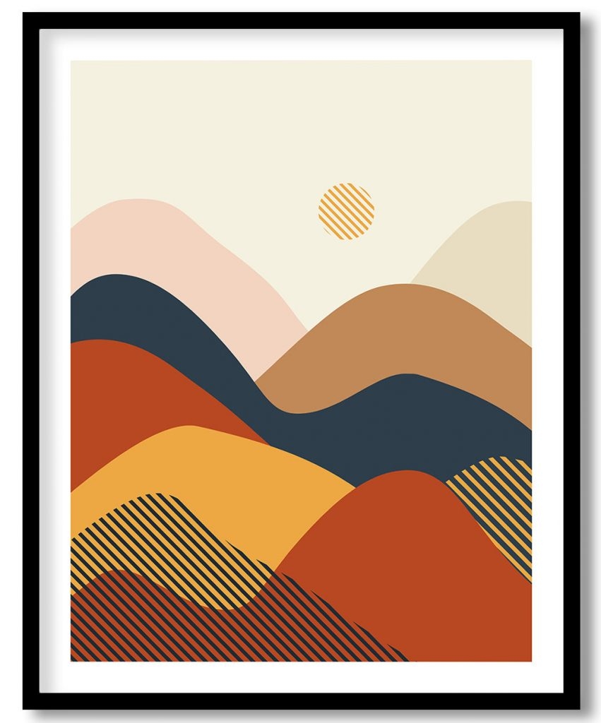 Golden Sun Greeting Mountains