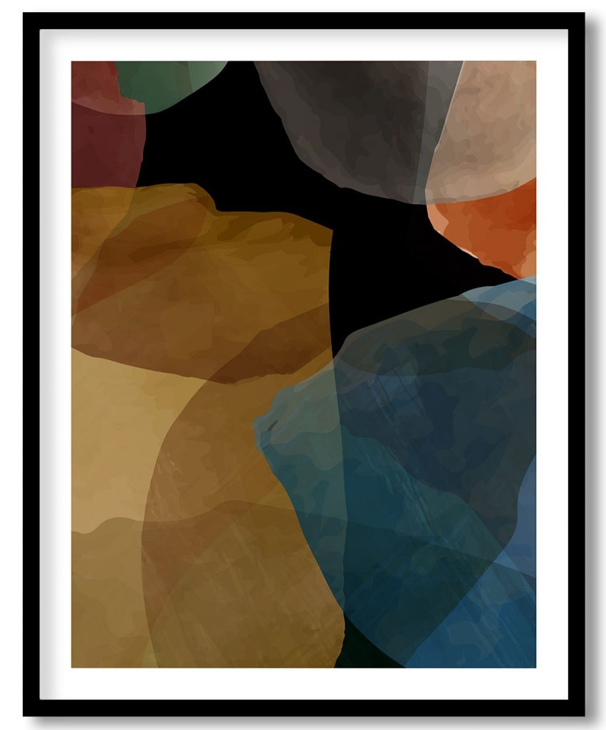 Modern Random Shapes Painting