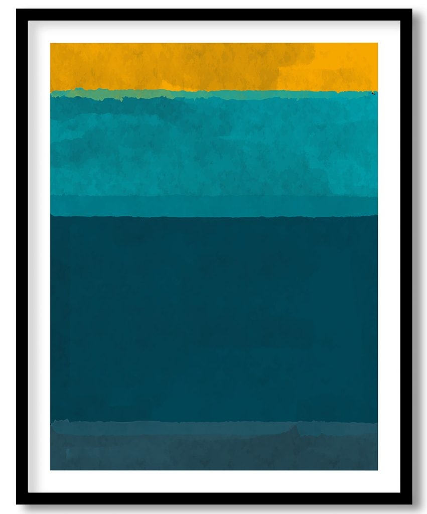 Mark Rothko Yellow and Blue Shades