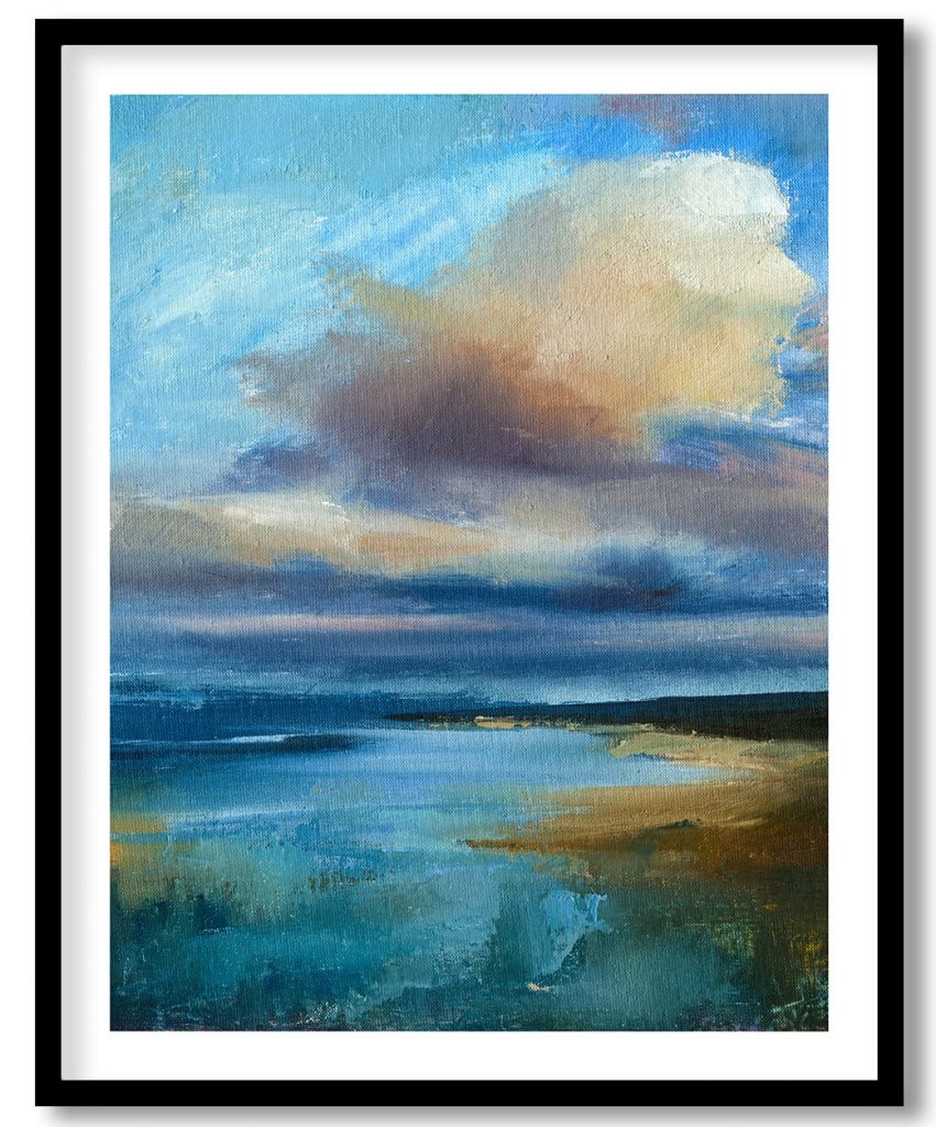 Abstract ocean seascape painting