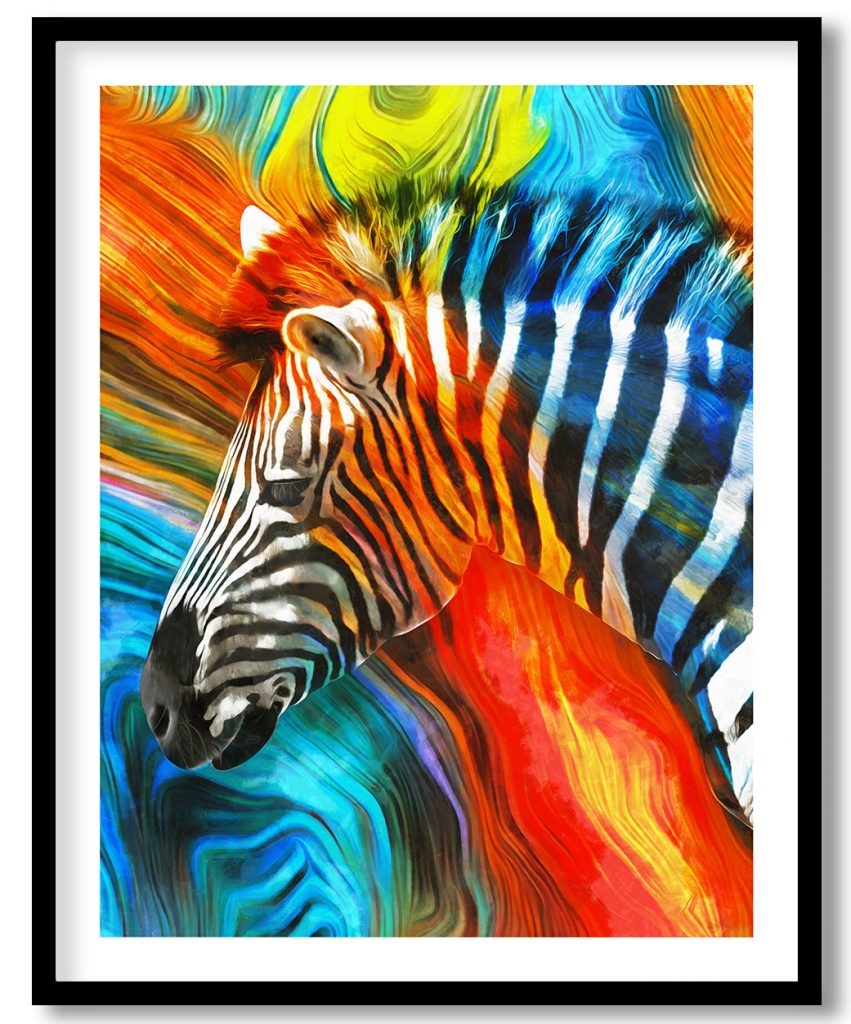 The new style of a zebra