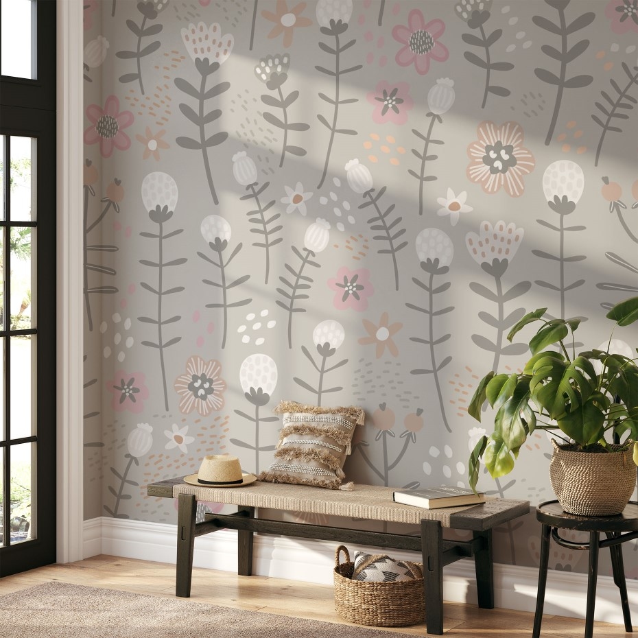 Delicate dandelion - Wall Mural, PVC free Wall Covering