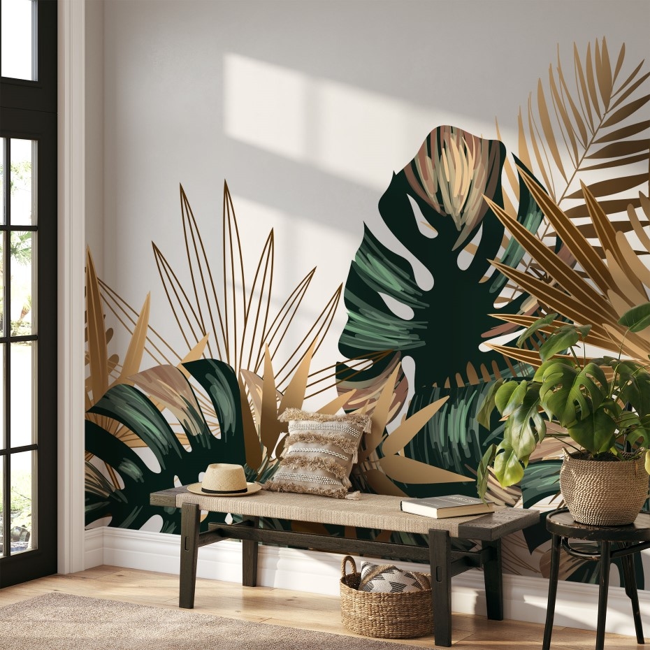 Lovely tropical vibes - Wall Mural, PVC free Wall Covering