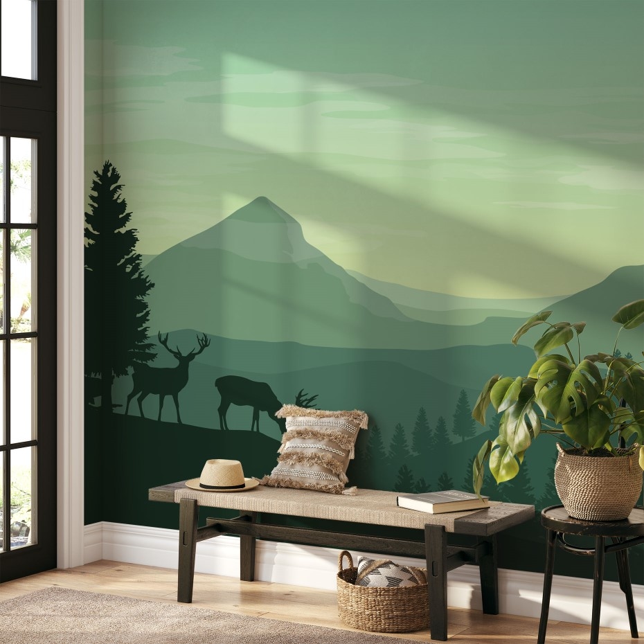 Wandering Together - Wall Mural, PVC free Wall Covering