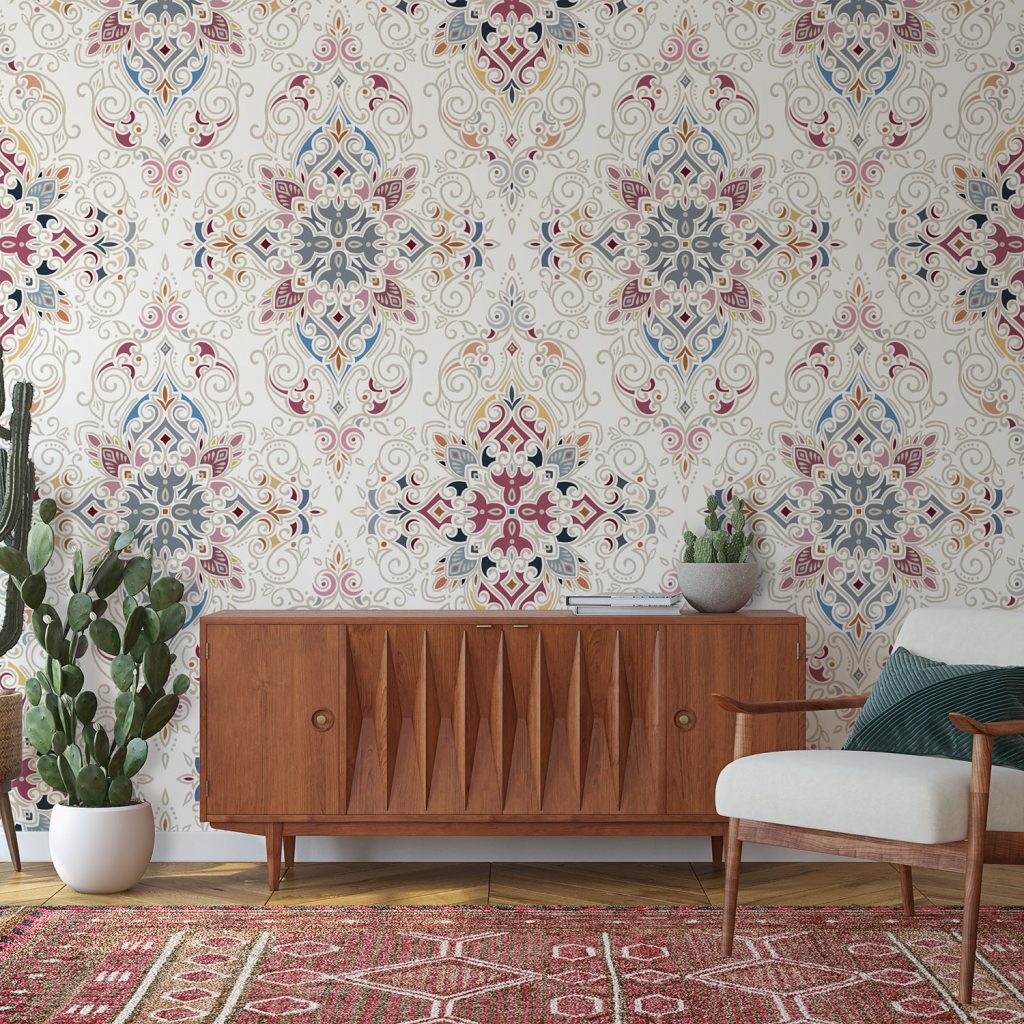 Beautiful Mandala Art - Wall Mural, PVC free Wall Covering