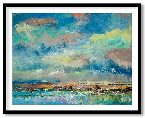 A beautiful scenery of ponds