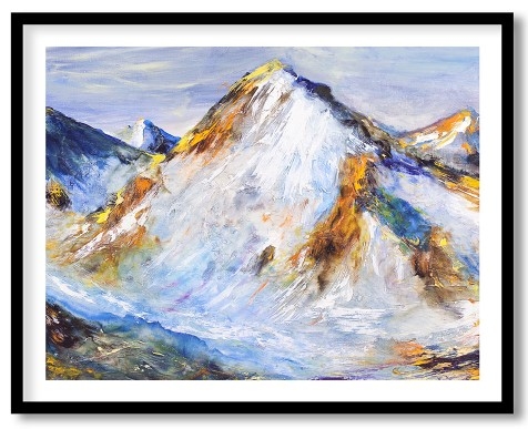 Frozen mountains of the pole