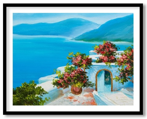 Charming landscape of Greece