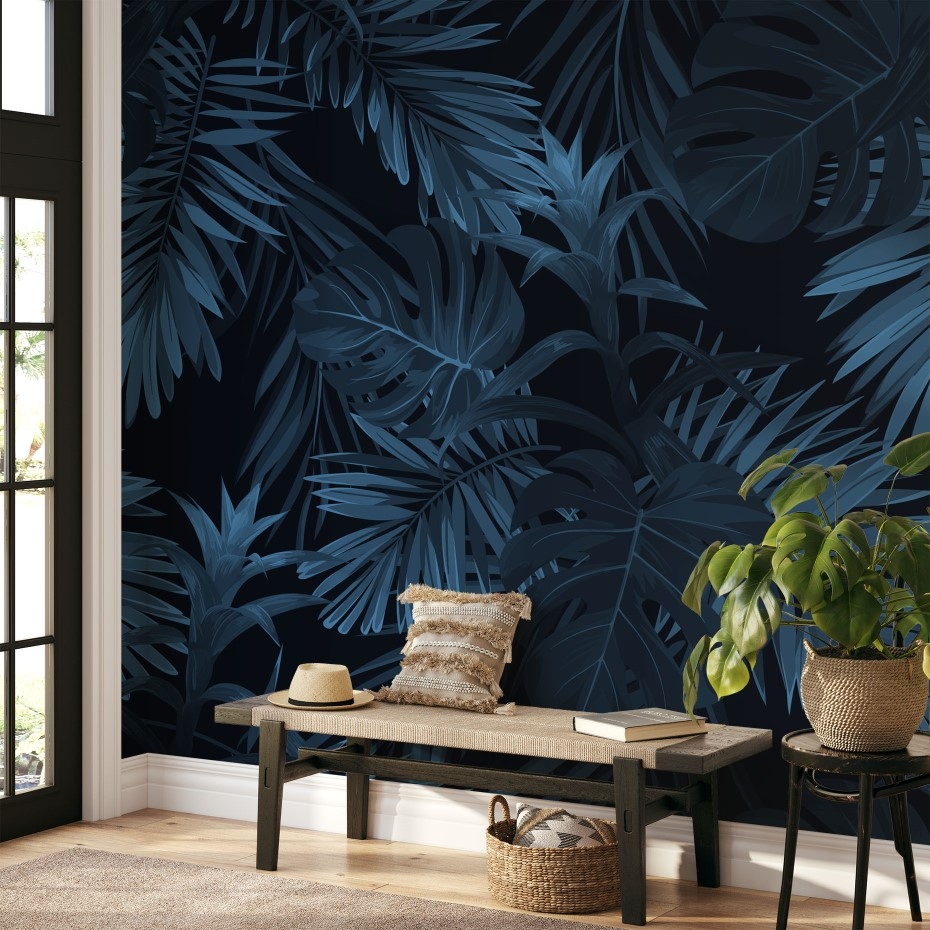The Night Forest - Wall Mural, PVC free Wall Covering